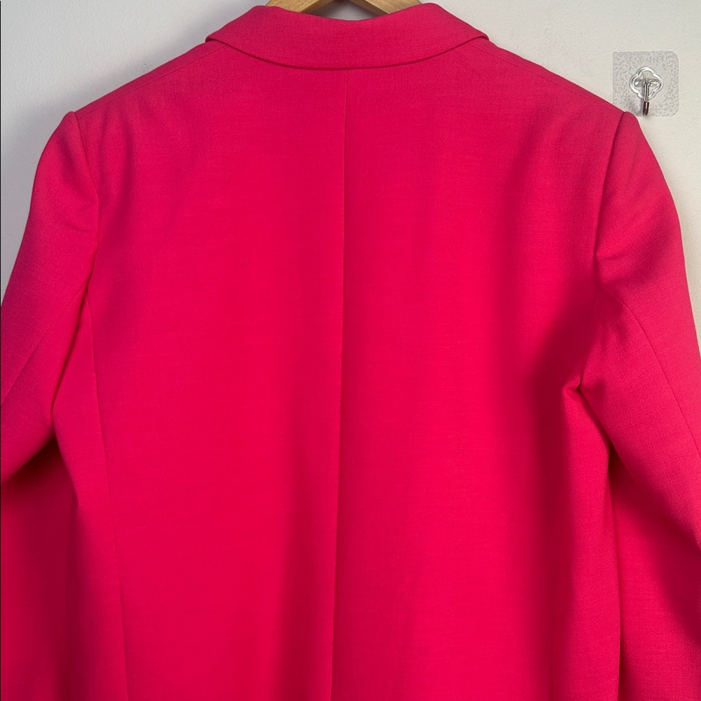 NEW BA&SH Cher Oversized Blazer Fuchsia Menswear Inspired Jacket Feminine Office - Picture 9 of 16